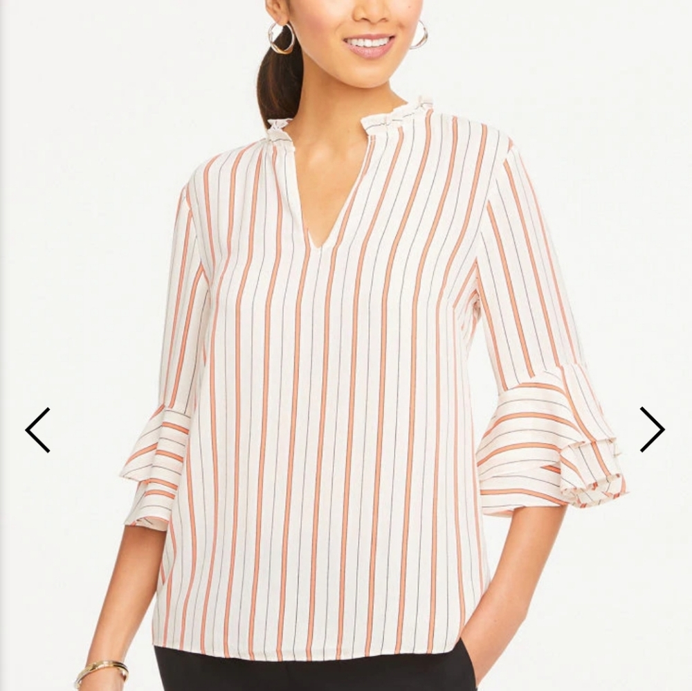 NWT Ann Taylor Factory tiered sleeve blouse